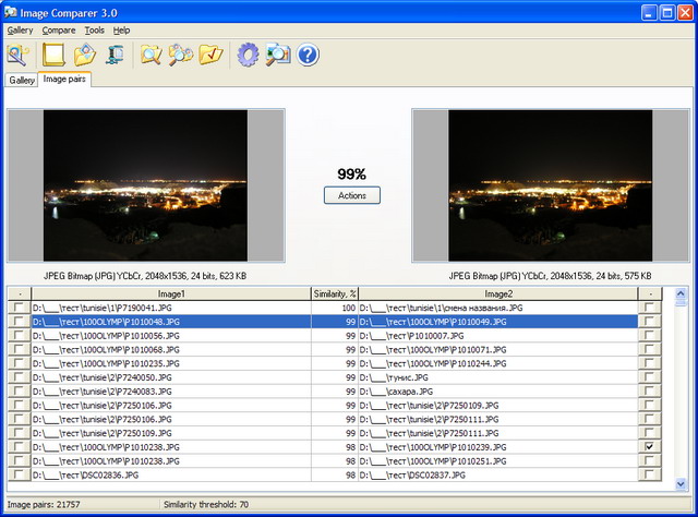 Screenshot of Image Comparer 2.3