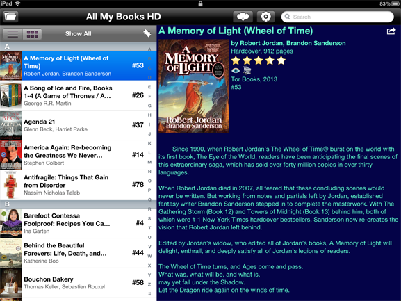 All My Books HD for iPad screenshot