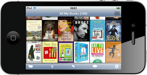 All My Books for iPhone - cover thumbnails