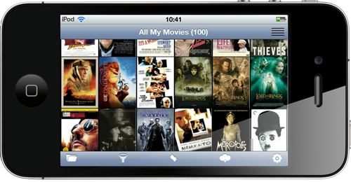 All My Movies for iPhone - cover thumbnails