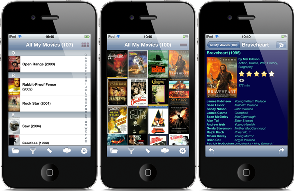 All My Movies for iPhone screenshots