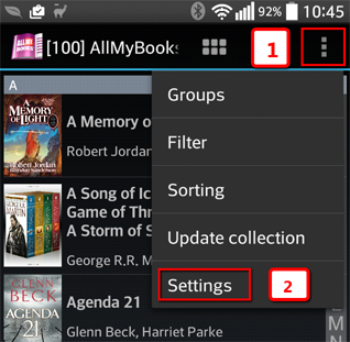 settings for Android
