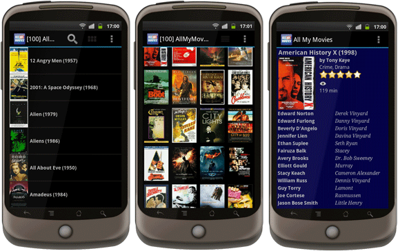 All My Movies for Android screenshots