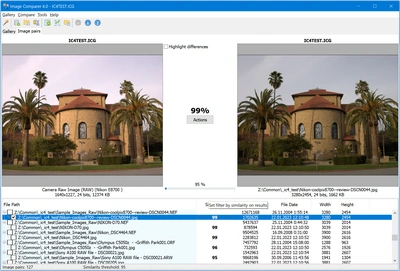 Image Matching Software Screenshot